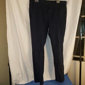 Men's Berkley & Jensen Classic Fit Dark Blue Khaki Pants - 36W x 30L